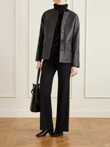 Joseph Barbs Paneled Textured-leather Jacket | Thumbnail 2 Joseph Barbs Paneled Textured-leather Jacket | Thumbnail 2