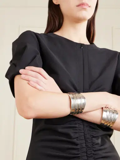 Sophie Buhai Medium Wave Silver Cuff | Thumbnail 2