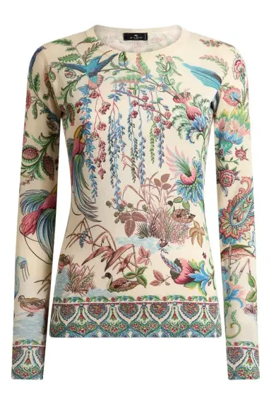 Etro Printed Long Sleeve Sweater | Thumbnail 1