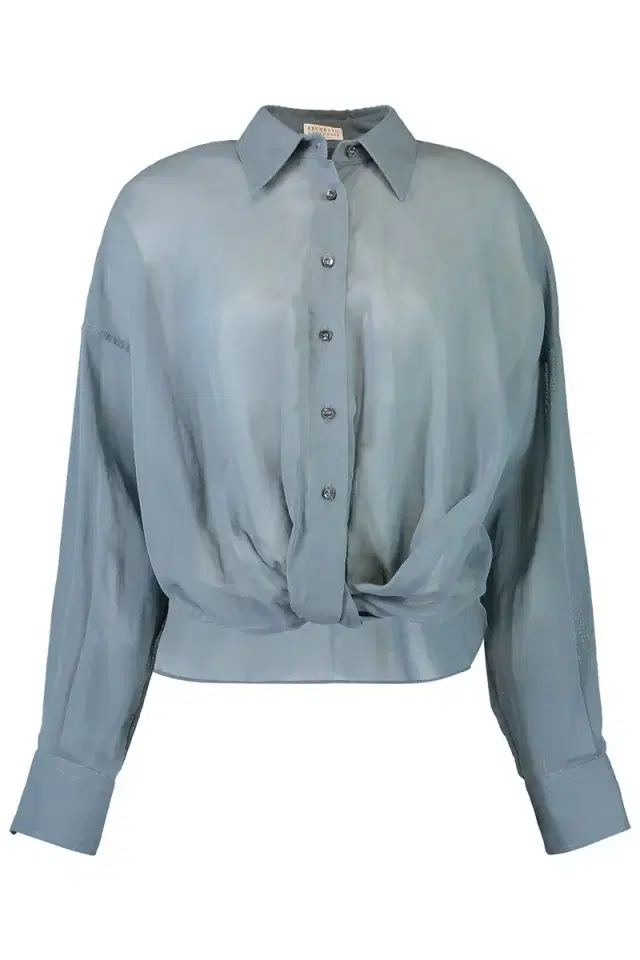 Brunello Cucinelli Twist Front Shirt