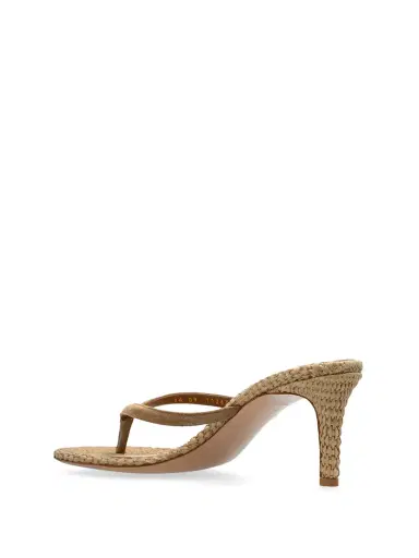 Gianvito Rossi Calypso Suede and Raffia Thong Mules | Thumbnail 3 Gianvito Rossi Calypso Suede and Raffia Thong Mules | Thumbnail 3