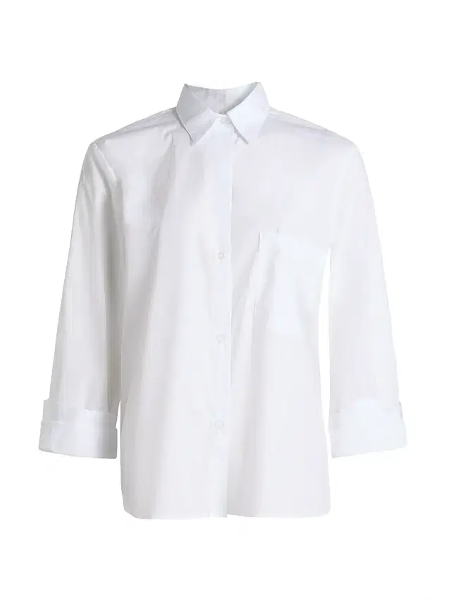 Women's Next Morning Cotton Poplin Button-Front Shirt - White