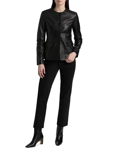 Armarium Women's Ramona Leather Jacket - Black | Thumbnail 2 Armarium Women's Ramona Leather Jacket - Black | Thumbnail 2