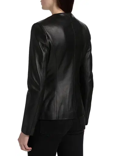 Armarium Women's Ramona Leather Jacket - Black | Thumbnail 5 Armarium Women's Ramona Leather Jacket - Black | Thumbnail 5