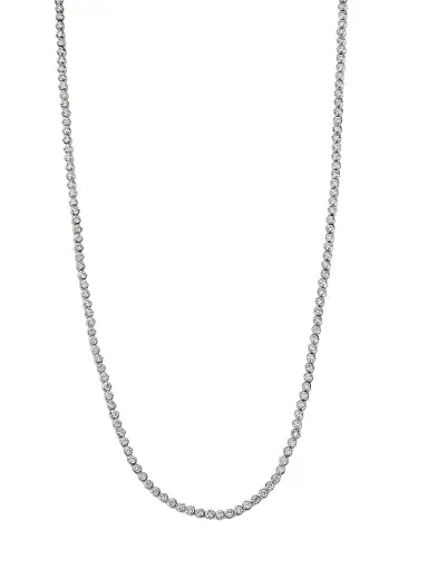 Roberto Coin Women's 18K Yellow Gold & 5.10 TCW Diamond Tennis Necklace - White Gold | Thumbnail 5 Roberto Coin Women's 18K Yellow Gold & 5.10 TCW Diamond Tennis Necklace - White Gold | Thumbnail 5