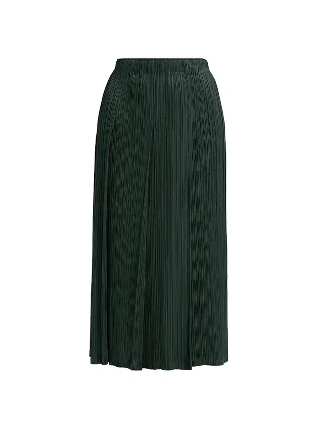 Pleats Please Issey Miyake Women's Monthly Colors: December Midi-Skirt - Forest Green