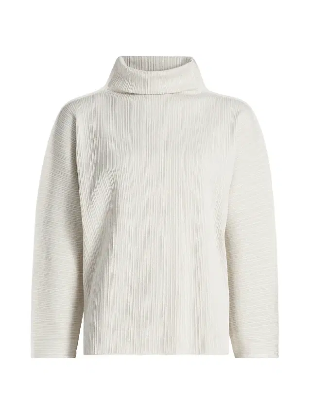 Pleats Please Issey Miyake Women's A-Poc Shell Top - Off White