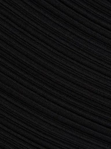 Pleats Please Issey Miyake Women's Crepe Knit Top - Black | Thumbnail 7