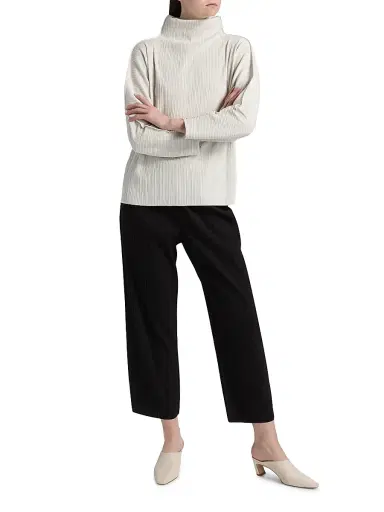 Pleats Please Issey Miyake Women's A-Poc Shell Pants - Black | Thumbnail 2 Pleats Please Issey Miyake Women's A-Poc Shell Pants - Black | Thumbnail 2