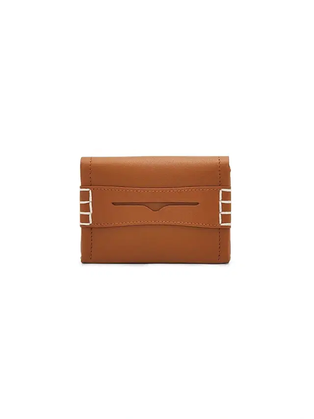 JW Anderson Men's Loafer Folding Card Holder - Tan