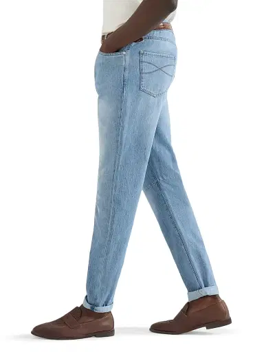Brunello Cucinelli Men's Lightweight Denim Five Pocket Jeans | Thumbnail 3 Brunello Cucinelli Men's Lightweight Denim Five Pocket Jeans | Thumbnail 3
