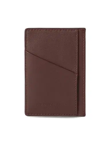 Brunello Cucinelli Men's Smooth Calfskin Card Holder - Brown | Thumbnail 3 Brunello Cucinelli Men's Smooth Calfskin Card Holder - Brown | Thumbnail 3