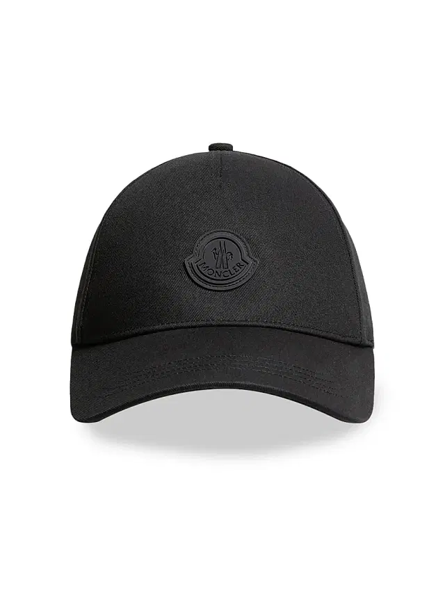 Moncler Men's Baseball Hat in Cotton Gabardine - Black
