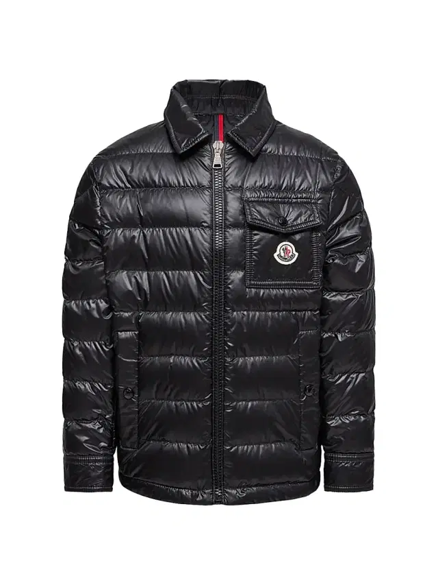 Moncler Little Boy's and Boy's Mourillon Puffer Shacket - Black