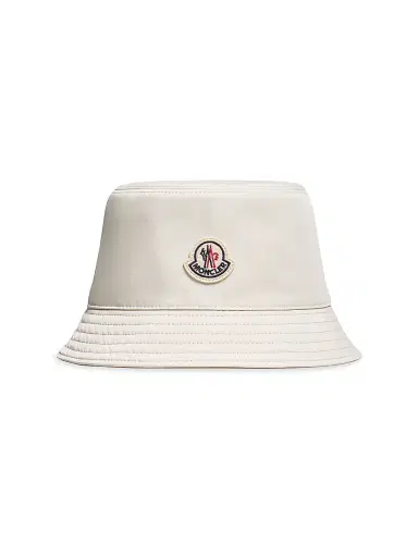 Moncler Women's Reversible Bucket Hat - White - Size Large | Thumbnail 1