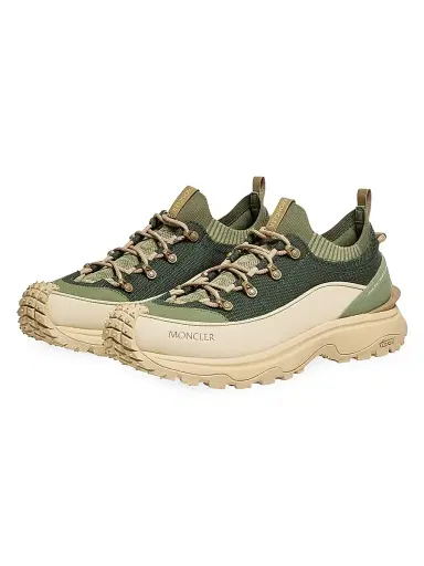 Moncler Men's Trailgrip Lite3 Sneakers in Nubuck & Suede - Olive Green - Size 12 | Thumbnail 2 Moncler Men's Trailgrip Lite3 Sneakers in Nubuck & Suede - Olive Green - Size 12 | Thumbnail 2