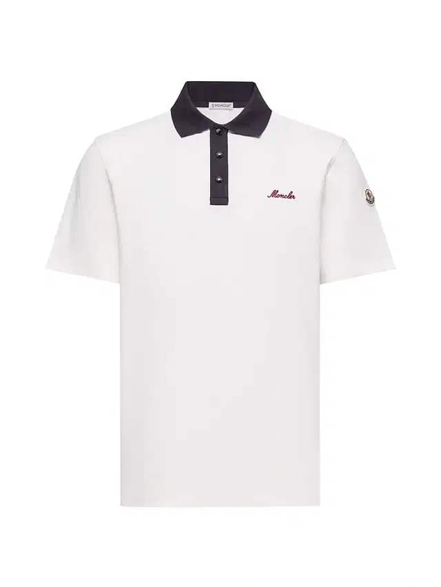 Moncler Men's Cotton Polo Shirt - White