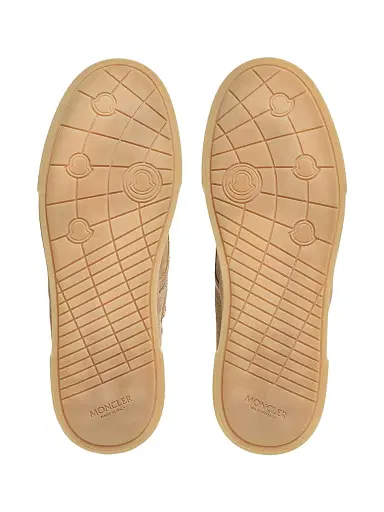 Moncler Men's Vera Leisure Sneakers in Suede - Beige - Size 11 | Thumbnail 4