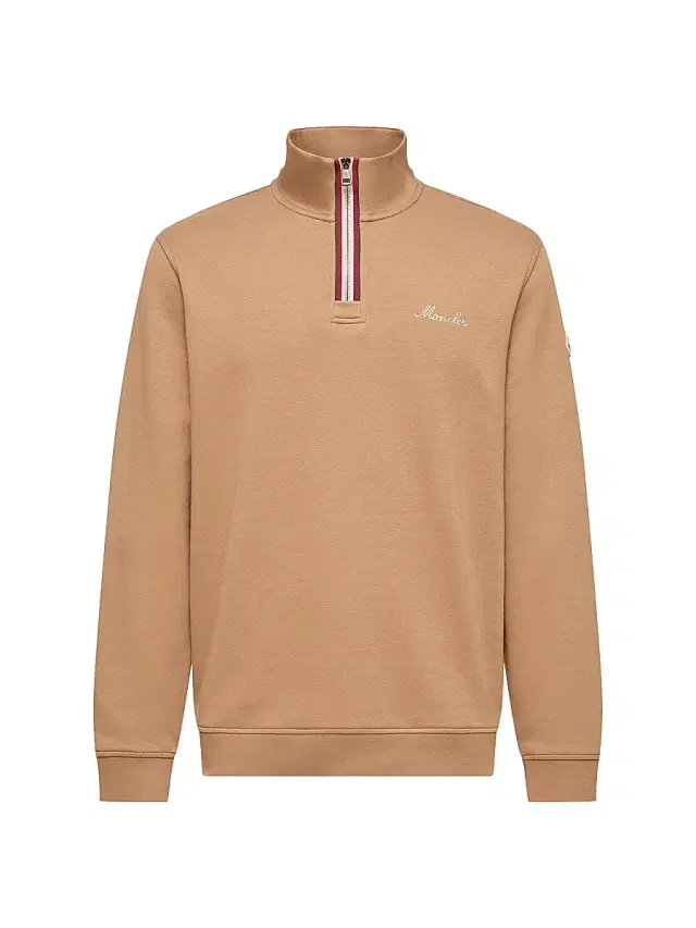 Men's Turtleneck Sweatshirt - Camel Beige