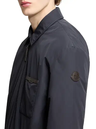 Moncler Men's Tollymore Puffer Shacket - Navy Blue - Size XXXL | Thumbnail 4