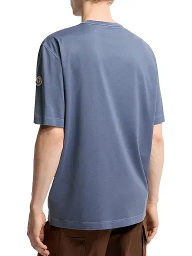 Moncler Men's Crew Neck T-Shirt in Cotton | Thumbnail 3 Moncler Men's Crew Neck T-Shirt in Cotton | Thumbnail 3