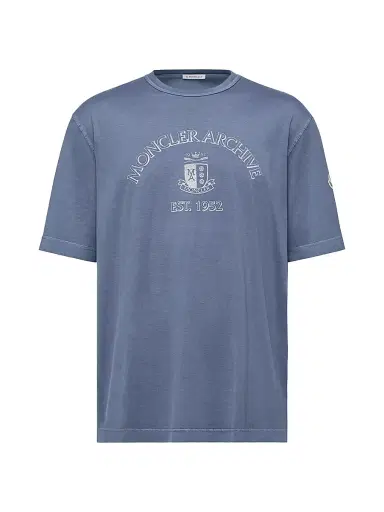 Moncler Men's Crew Neck T-Shirt in Cotton | Thumbnail 1 Moncler Men's Crew Neck T-Shirt in Cotton | Thumbnail 1