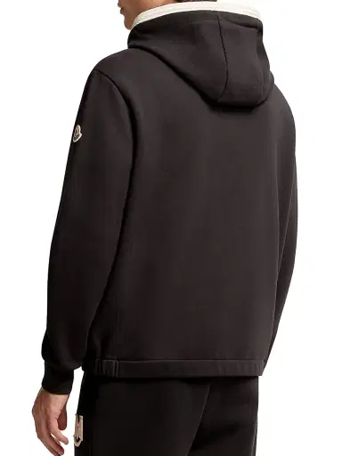 Moncler Men's Zip-Up Hoodie in Cotton - Black - Size XXXL | Thumbnail 3 Moncler Men's Zip-Up Hoodie in Cotton - Black - Size XXXL | Thumbnail 3