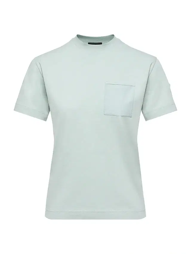 Women's Crew Neck T-Shirt in Cotton Jersey - Aqua Green