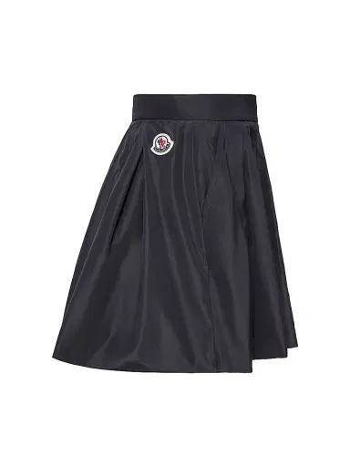 Moncler Little Girl's and Girl's Shorts in Taffeta with Pleats - Denim Blue - Size 12 | Thumbnail 2