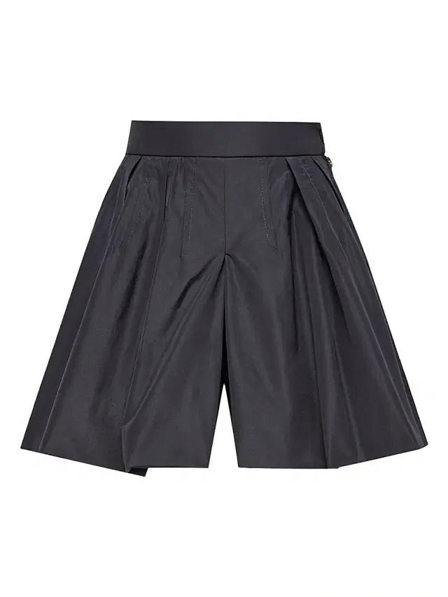 Moncler Little Girl's and Girl's Shorts in Taffeta with Pleats - Denim Blue