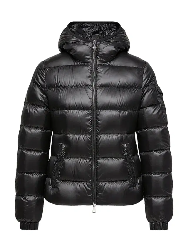 Women's Glesse Hooded Short Down Coat - Black