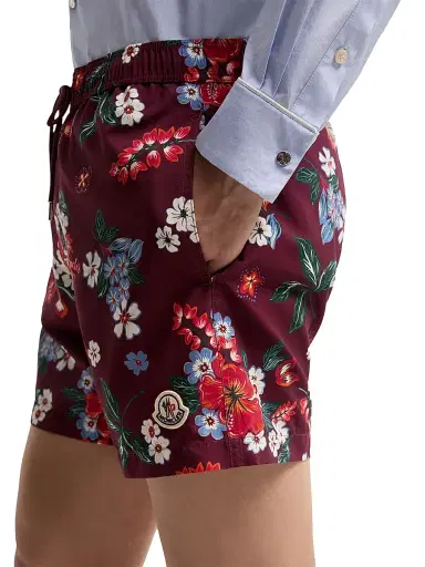 Moncler Men's Swim Trunks - Burgundy - Size XXL | Thumbnail 4 Moncler Men's Swim Trunks - Burgundy - Size XXL | Thumbnail 4