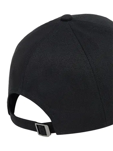 Moncler Women's Baseball Hat in Cotton Gabardine - Black | Thumbnail 3 Moncler Women's Baseball Hat in Cotton Gabardine - Black | Thumbnail 3