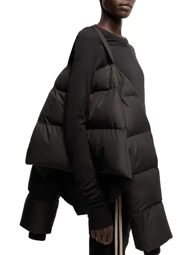 Moncler Women's + Rick Owens Cyclopic Puffer Jacket - Black - Size XS | Thumbnail 3