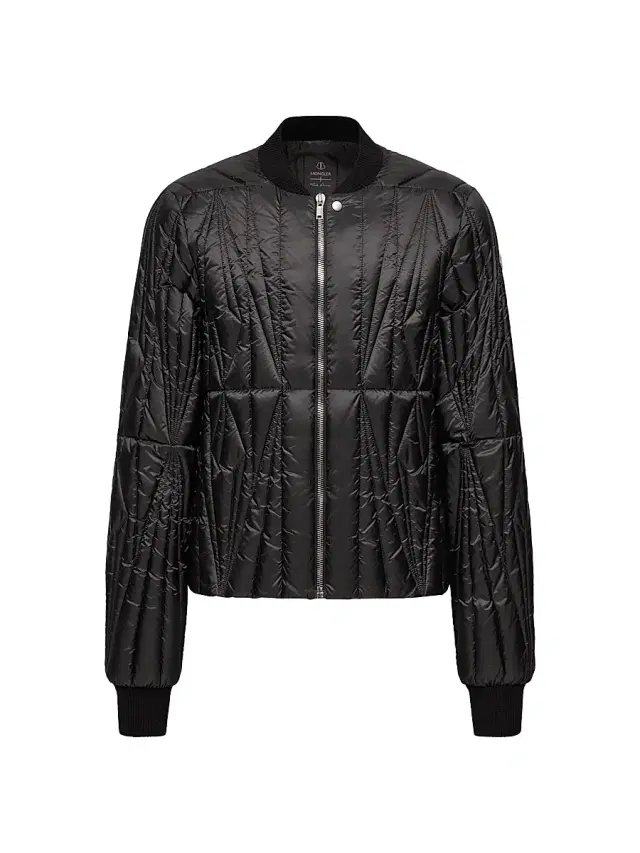 Moncler Men's  + Rick Owens Geocamo Flight Puffer Jacket - Black