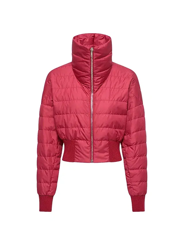 Women's  + Rick Owens Cropped Puffer Jacket - Berry Red