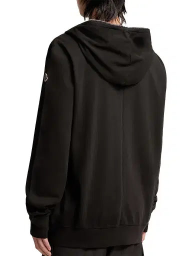 Moncler Men's + Rick Owens Ziplock Hooded Sweatshirt in Cotton | Thumbnail 3 Moncler Men's + Rick Owens Ziplock Hooded Sweatshirt in Cotton | Thumbnail 3