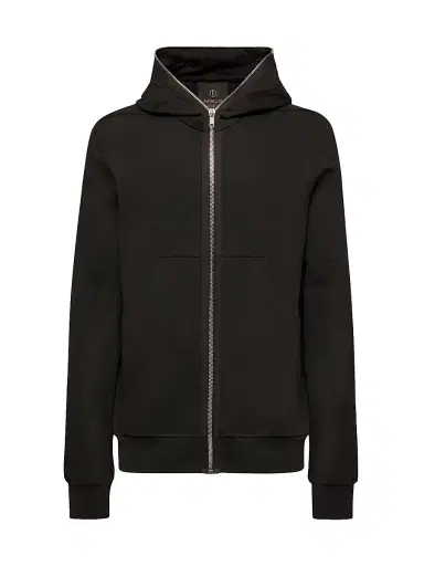 Moncler Men's + Rick Owens Ziplock Hooded Sweatshirt in Cotton | Thumbnail 1 Moncler Men's + Rick Owens Ziplock Hooded Sweatshirt in Cotton | Thumbnail 1