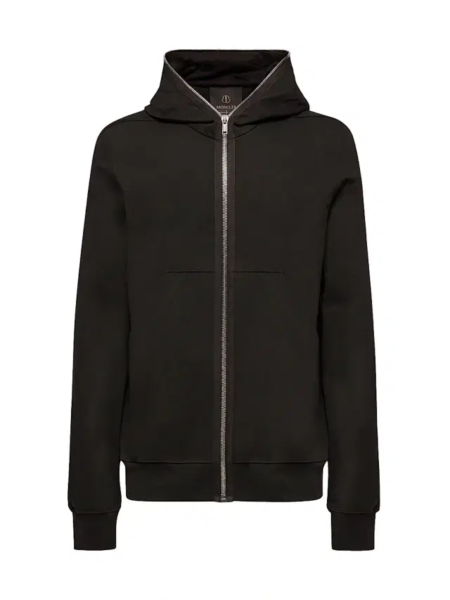 Moncler Men's  + Rick Owens Ziplock Hooded Sweatshirt in Cotton - Black