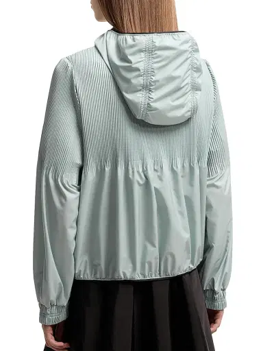 Moncler Women's Anemone Jacket with Pleats - Aqua Green | Thumbnail 3 Moncler Women's Anemone Jacket with Pleats - Aqua Green | Thumbnail 3