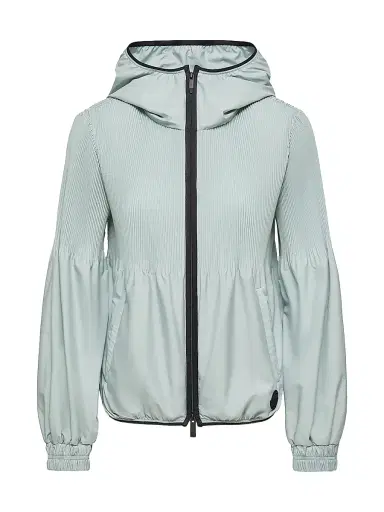 Moncler Women's Anemone Jacket with Pleats - Aqua Green | Thumbnail 1 Moncler Women's Anemone Jacket with Pleats - Aqua Green | Thumbnail 1