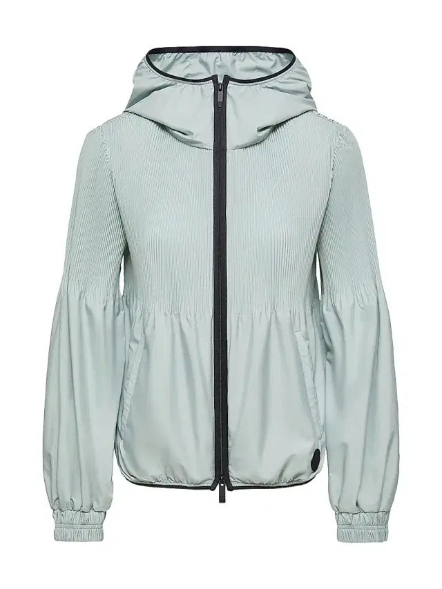 Women's Anemone Jacket with Pleats - Aqua Green