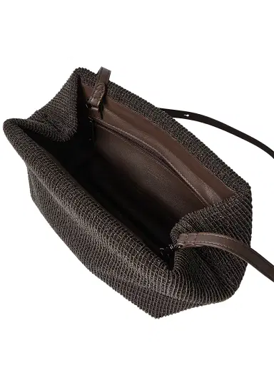 Brunello Cucinelli Women's Precious Pouch Bag - Pine Cone Brown | Thumbnail 5 Brunello Cucinelli Women's Precious Pouch Bag - Pine Cone Brown | Thumbnail 5
