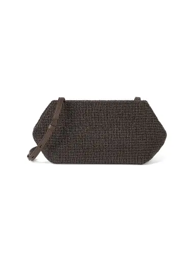 Brunello Cucinelli Women's Precious Pouch Bag - Pine Cone Brown | Thumbnail 1 Brunello Cucinelli Women's Precious Pouch Bag - Pine Cone Brown | Thumbnail 1