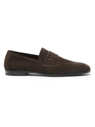 Tom Ford Men's Sean Suede Loafers - Coffee - Size 8.5 | Thumbnail 1
