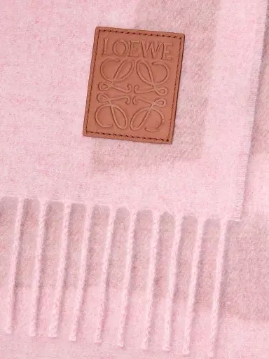 Loewe Women's Logo Cashmere Scarf | Thumbnail 3 Loewe Women's Logo Cashmere Scarf | Thumbnail 3