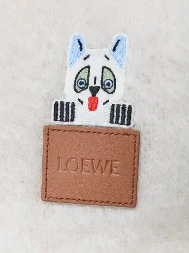 Loewe Women's Lucky Fortune Cat Mohair-Wool Blend Scarf - White | Thumbnail 4