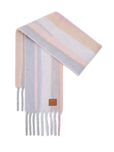 Loewe Women's Colorblocked Striped Alpaca-Blend Scarf | Thumbnail 1
