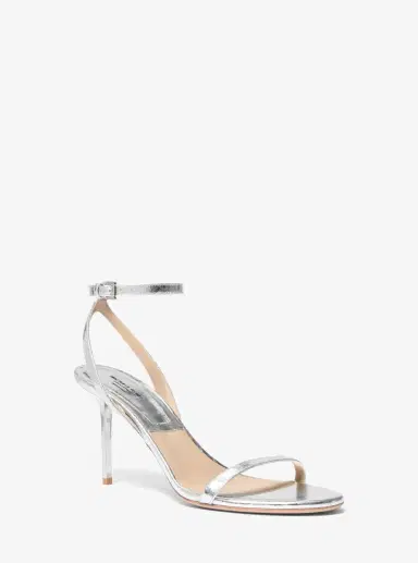 Michael Kors Collection Gwyneth Metallic Snake Embossed Leather Sandal | Thumbnail 6
