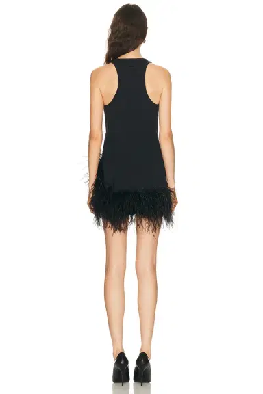 THE ATTICO Feather Mini Dress | Thumbnail 4
